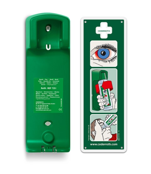 Držák na zeď pro výplach očí Cederroth