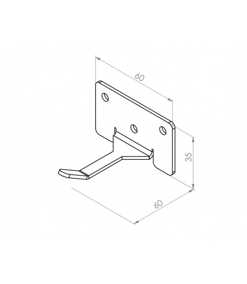 Nerezový věšák na příslušenství