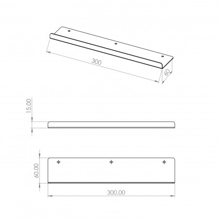 Polička na příslušenství k tabuli stíratelné nasucho