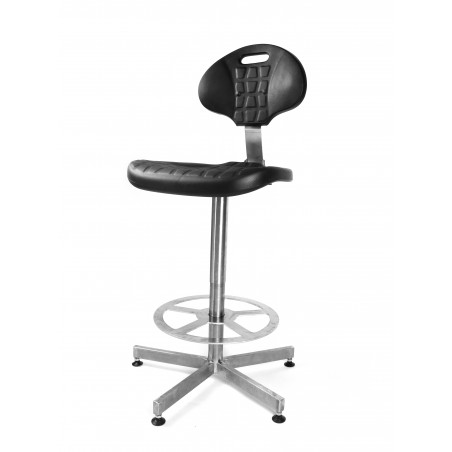 Nastavitelná židle z nerezové oceli s opěrkou