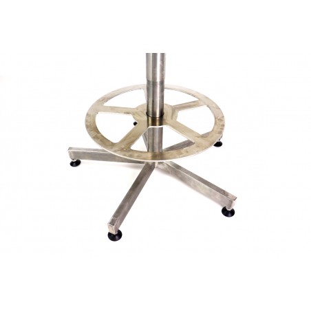 Nastavitelná židle z nerezové oceli s opěrkou