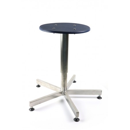 Nastavitelná stolička z nerezové oceli s detekovatelným sedákem