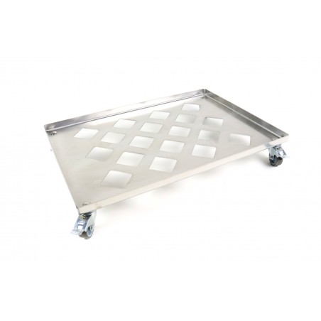 Nerezový vozík na přepravky Euro 2