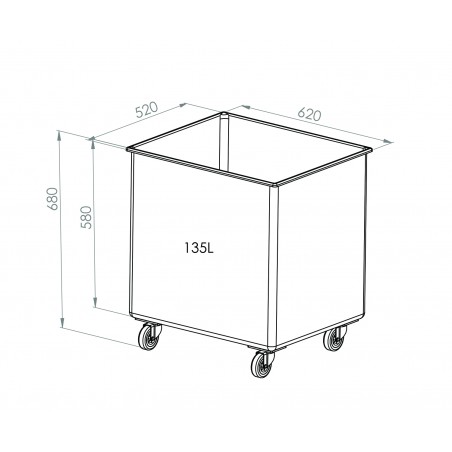 Mobilní nádoba na komponenty