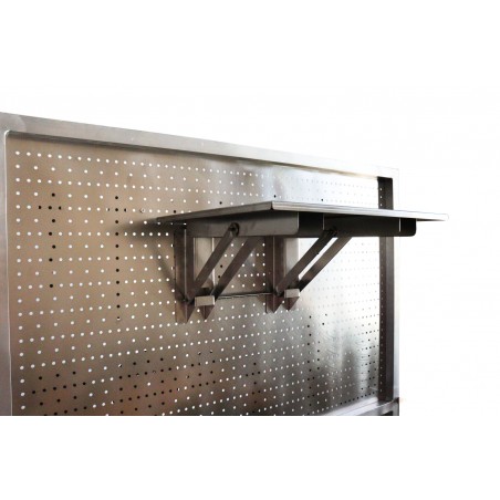 Składana półka ze stali nierdzewnej