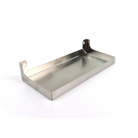 Nerezová police s okrajem