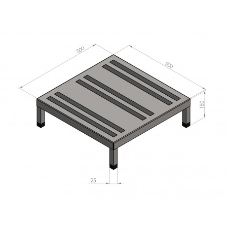 Podstavec z nerezové oceli