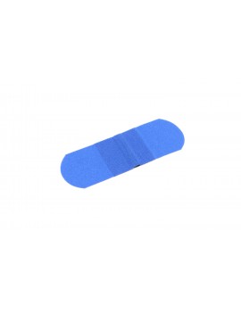 Modré rentgenově detekovatelné náplasti Textile 7,2 x 2,5 cm (100 ks) – VÝPRODEJ